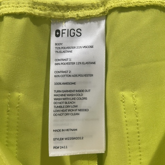 Figs Citrine Zamora Joggers size medium - Picture 7 of 7